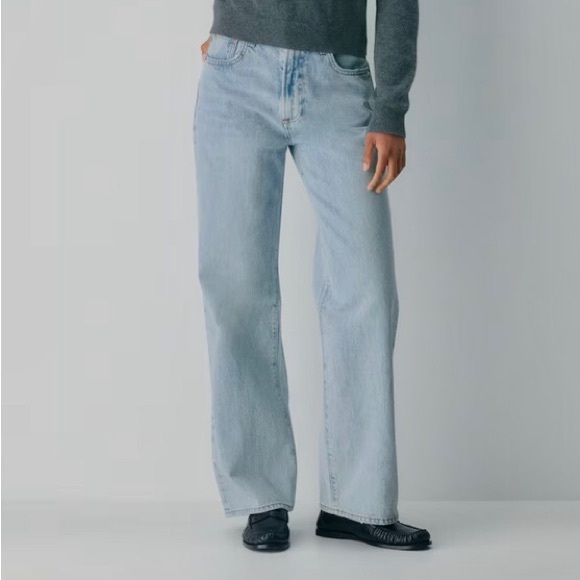 Aritzia Denim - Like New Denim Forum Farrah Hi-Rise Wide Jeans